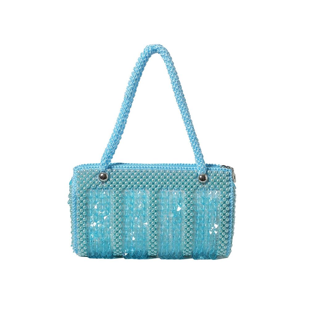 5072 Sparkly Beaded Purse, Elegant Beaded Shoulder Bag Clutch for Evening
